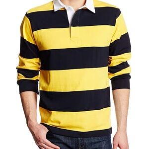 Piombo Rugby Polo Striped Long Sleeve Shirt Men’s SZ.XXL NWT